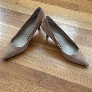 Ann Taylor Tan Suede Heels